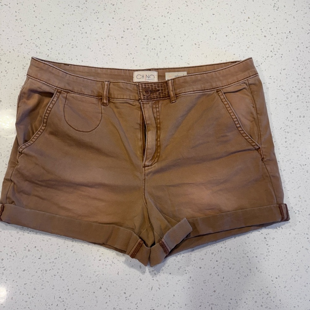Anthropologie Women's Chino Shorts - Brown